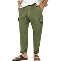 Giligiliso College Your Aduls Modne muške pamučne pantalone s elastičnim strukom Drawcord Dnevne casual