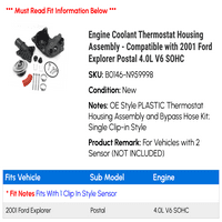 Sklop kućišta za hlađenje motora - kompatibilan sa Ford Explorer poštanskom 4,0 l V Sohc