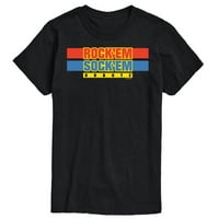 Rock 'em Sock' em - Rock 'em Sock' em Logo - Muška grafička majica kratkih rukava