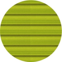 Ahgly Company u zatvorenom okruglom uzorku neon žute zelene prostirke, 4 '