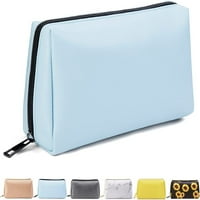 Mala vrećica za šminke za torbicu, vrećicu za šminku vodootporna PU kožna torbica sa patentnim zatvaračem
