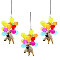 Dengmore Cute Dog Hour Hanging ornament sa šarenim-lakim visećim ukrasnim ukrasima vruće za kućni dekor