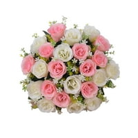 Umjetni cvijet Vintage stil Svileni cvijeće vjenčanje aranžman hotel ured FAU ruže Bouquet Centerpieces