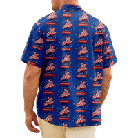 4. jula Muška havajska maljaka s majicama Grafička košulja Ovratnik odjeće 3D Print Vanjski casual s kratkim rukavima Print Vintage Modni dizajner