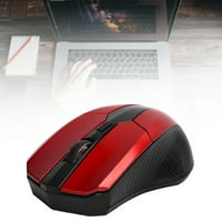 Bežični miš, ekološki prihvatljiv optički miš sa USB sučeljem za putovanja za ured Crvena, srebrna