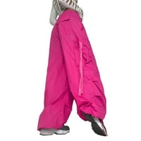Twifer pantalone za žene Žene teretne hlače Labavi pantalone sa niskim strukom Široka noga Baggy sa