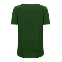Ljetna štedna klirenca majica MIARHB dame V izrez maslačak za prah Army Green XXL