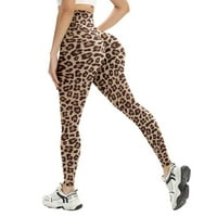Lokieas ženske vježbe gamaše fitness sportska teretana trčanje atletski kamuflažni leopard print joga