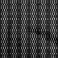Onuone Georgette viskoza crna tkanina Geometrijska haljina Materijal Tkanina za ispis tkanina sa dvorištem