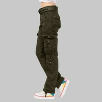 Tergouk za tegore JOGGER manžetne hlače za žene čišćenje ljeta Ležerno casual comfy gumb Solid pantalona