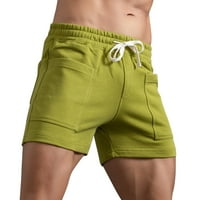 Zrbywb modne muške kratke hlače Muške ljetne čvrste boje Big džepova Hlače džepne crtanje labave povremene sportske hlače na plažima
