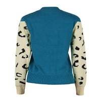 Dukseri za žene Moderna fit džemper pulover Radni džemperi za posadu za žene Clearence nebo plavo l