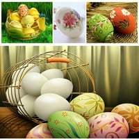 Feildoo lažna jaja uskršnja plastična jaje za zanatstvo Uskršnji dom Décor -Vhite