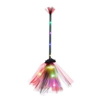 Dekoracija Halloween Witch Flying Broomstick Party Dance Kostim rekvizite prerušiti toplo svjetlo