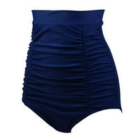 Relanfenk Swim kratke hlače za žene Djevojke Bikini Kupanje - Pleach kupaći kostimi Hlače visokog struka