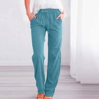 Ripped traperice ženske pamučne hlače Ležerne prilike elastične struke labave hlače velike struke ravne