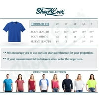 Shop4Ever AUTISM Prihvatanje beskonačnosti Simbol Toddlerova pamučna majica 5t 6t Royal Blue
