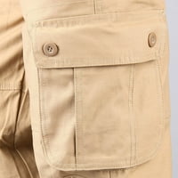 Smihono muške teretne hlače Modni casual tanki više džep ravne hlače na otvorenom napadačke hlače Sportske