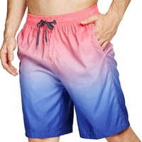 Clearsance YoHome Muške hlače Plivanje Swim Hratke Elastični džepovi za strugove Surf Summer Gradijent