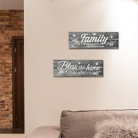 Zidna dekoracija Obiteljska kuća Trodimenzionalna drvena zidna naljepnica za zidnu naljepnicu na domaćem ukrasu