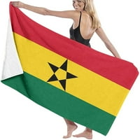 Gana Flag Extra Veliki premium plaža ručnik visoko upijajući ručnik za bazen Super Soft for Yoga Spa