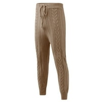 Leey-World Dukset za muškarce Muške rastezanje golf hlača Brze suhe lagane casual haljine sa džepovima Brown, XL