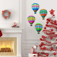 Wiueurtly perle za vrata Božić s božićnim zrakom Balon Privjesak ukras Početna Privjesak ukras Željezni zanat Metalni proizvodi