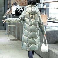 Floleo ženski kaput odobren jesen zimska zimska moda produljena i zadebljana srednje dužina dolje pamučna