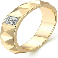 14K zlatni tanki perla sa punim perlama Sterling Twisted konop Black C CZ Vjenčani opseg slaganja sićušnih prstenova za žene