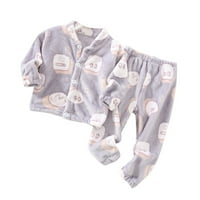 Ketyyh-Chn Boy odjeća Baby Organska odjeća Djevojke za djevojke Dječaci zimski dugi rukav crtani odjeća Pajamas Dugme Baby Boy Outfits