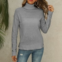 VEDOLAY džemper ženski džemperi jesen zimski dugi rukav casual pulover labav vrhovi, sive s