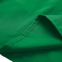 Udobne haljine za žene rukav tiskani kratki partnijski ženski ljetni haljina visokog struka zelena xxl