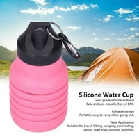 Silikonska čaša za vodu 550ml Sklopiva silikonska boca sa plastičnom kapom za putovanja