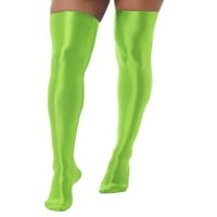 ZDHOOR WOMENS pantyhose pantyhose pantyhose šuplji izleti hlače na tajici fluorescentne zelene veličine