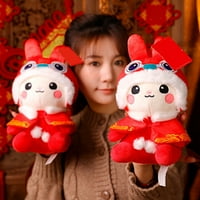 Plitno plišana igračka svečana crtana realistična životinjska oblika ugodna dodirna dekorativna dječja poklon Novogodišnja kineska zodijaka za maskote punjena lutka za odmor