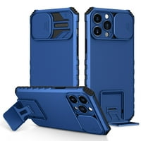 Za Apple iPhone Pro ma xi6. Jednostavno gledanje Kickstand Zaštita kamere Hybrid Case poklopac - plava