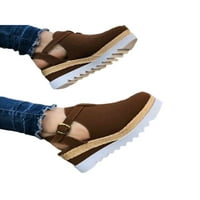 WAZSHOP ženske dame kline pete pune boje gležnjače Espadrille Summer Sandals Cipele