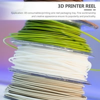 Etereauty 3D filament za štampač 1kg SPOOL Hollow Bobbin plastična prozirna koluta