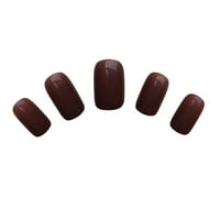 Full Cover Lažni nokti nježni na prirodne nokte za žene za djevojčice Manikure Početna DIY Jelly ljepila