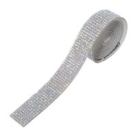 SHPWFBE Rhinestone Diamond Ribbon, samoljepljiva naljepnica DIY naljepnica za ukrašavanje automobila Glitter Rhinestones Gemss naljepnice za obrtni ukras