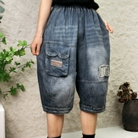 NSENDM traper kratke hlače visokog struka ženske ženske traper kratke hlače rastezljive ripped jean