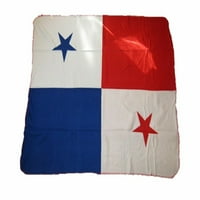 Panama zastava Polarna fleeca prekrivač bacanja