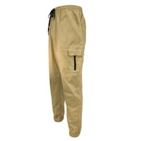 Aaiyomet muške hlače FIT PANT Ležerne prilike, sve čvrste boje džepova patentnih zatvarača modne kombinezone