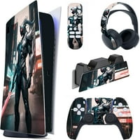 PlayVital Cyber ​​Ninja Kompletna set kožnih naljepnica za digitalno izdanje PS konzole, naljepnica
