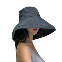 MAFYTYTPR Ljetni sunčevi šeširi za žene, žene japanske sklopive solidne ledese litke ribara Elegantna