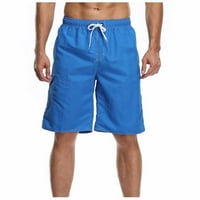 Muške hlače za plažu surf hlače nacrtavanje elastičnih strukova kratke hlače Casual Solid Workout Shorts