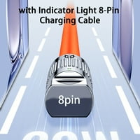 Lomubue Data kabel protiv namotavanja visoke struje PD 30W Brzi punjenje sa indikatorskom svetlom 8-pinski punjenje kablovska uredska opskrba
