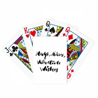 Zagrljaji poljupci Valentine Želje Quote poker igračka karta TableTop pansion