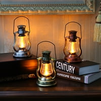 LED vintage treperenje solarno viseći fenjer vanjskim svjetlom punjiva retro uljana svjetiljka prijenosni