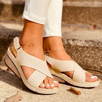 MTVXESU ženske sandale udobne flopske flops šuplje kauke kausela modne sandale dame cipele ženske sandale